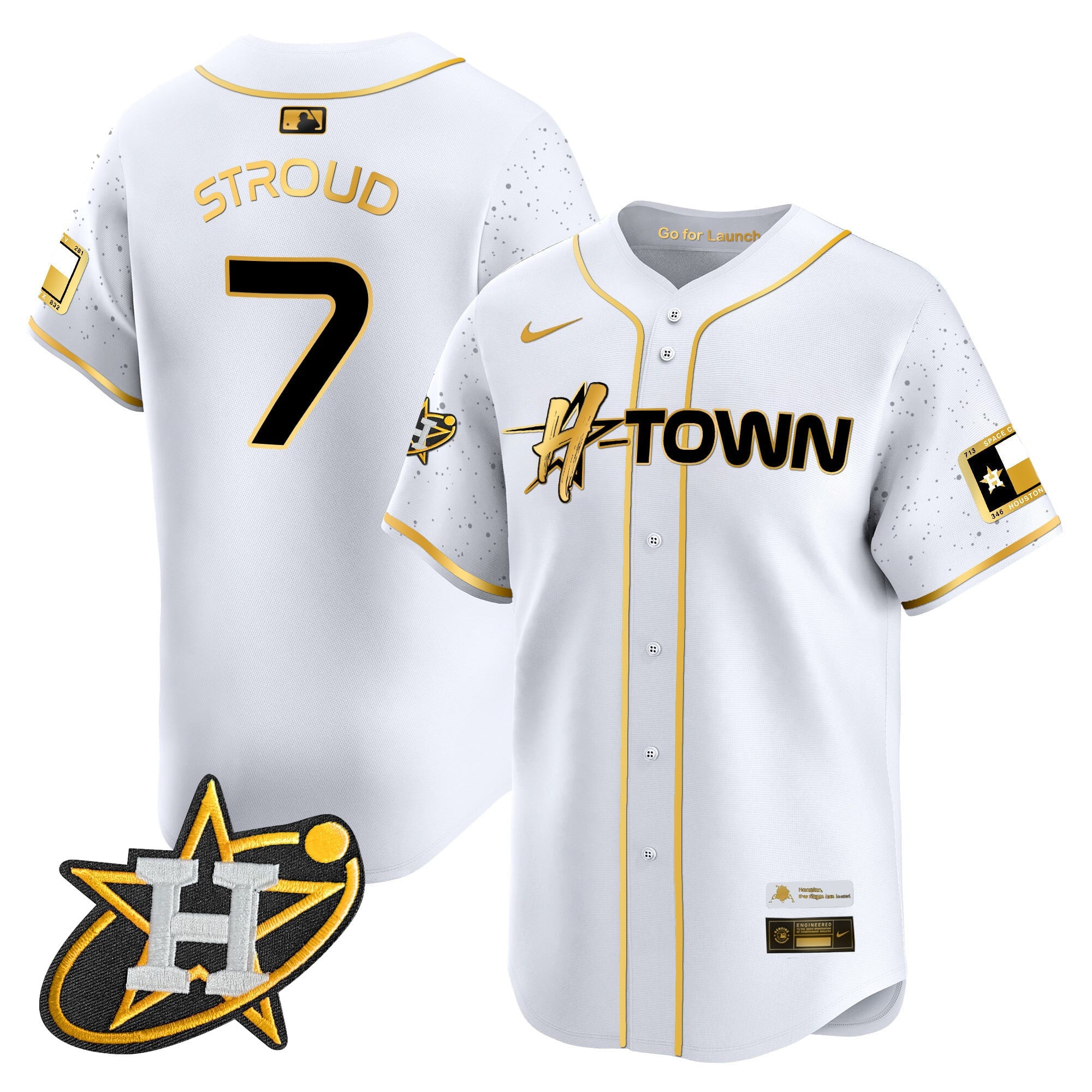 Men's Astros 2024 Space City H-Town Vapor Premier Limited Jersey - All Stitched