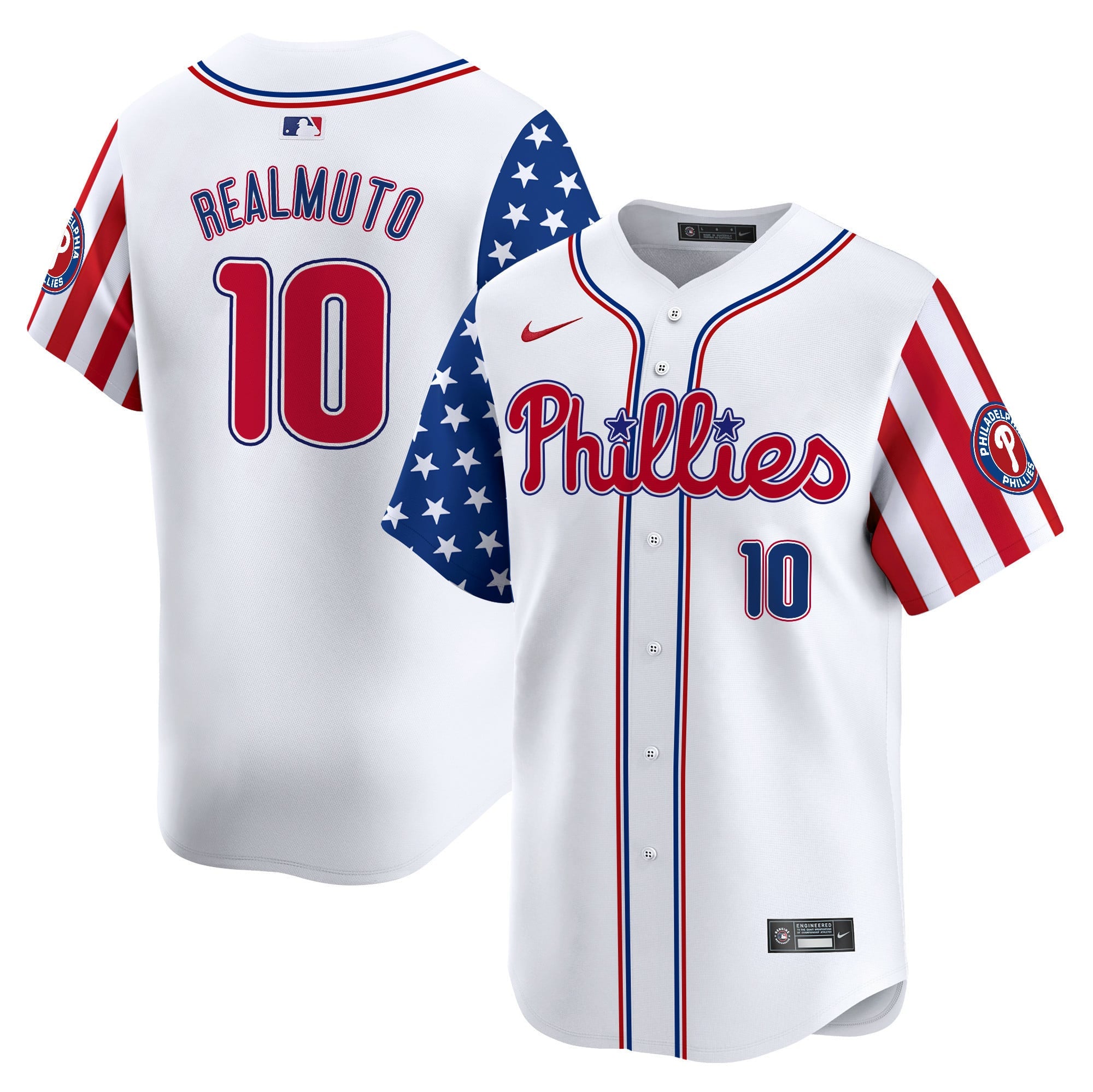 Philadelphia Phillies 2024 Independence Day Vapor Premier Limited Jersey - All Stitched