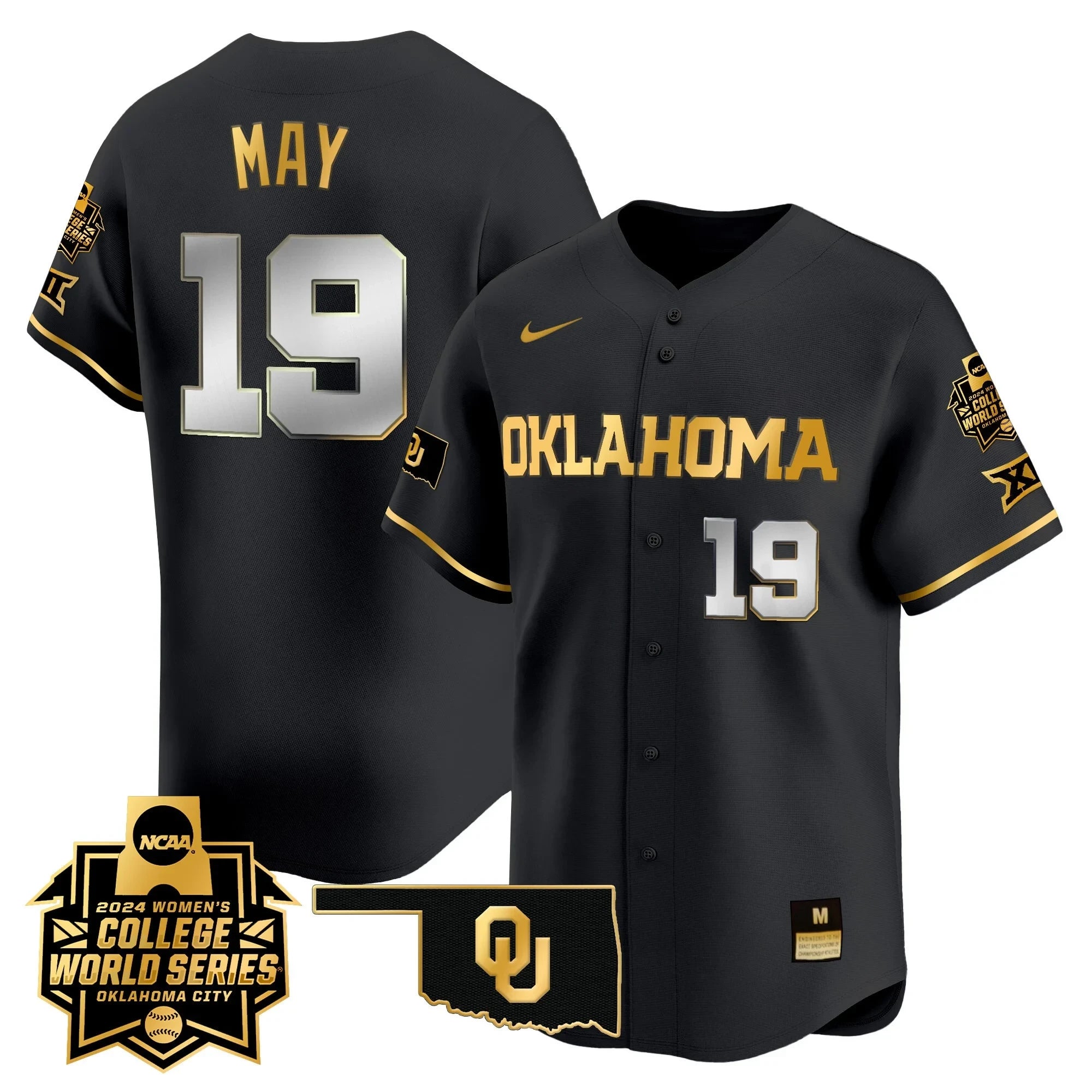 Men's size - Oklahoma Women's College World Series Champions Vapor Premier Limited Jersey - All Stitched
