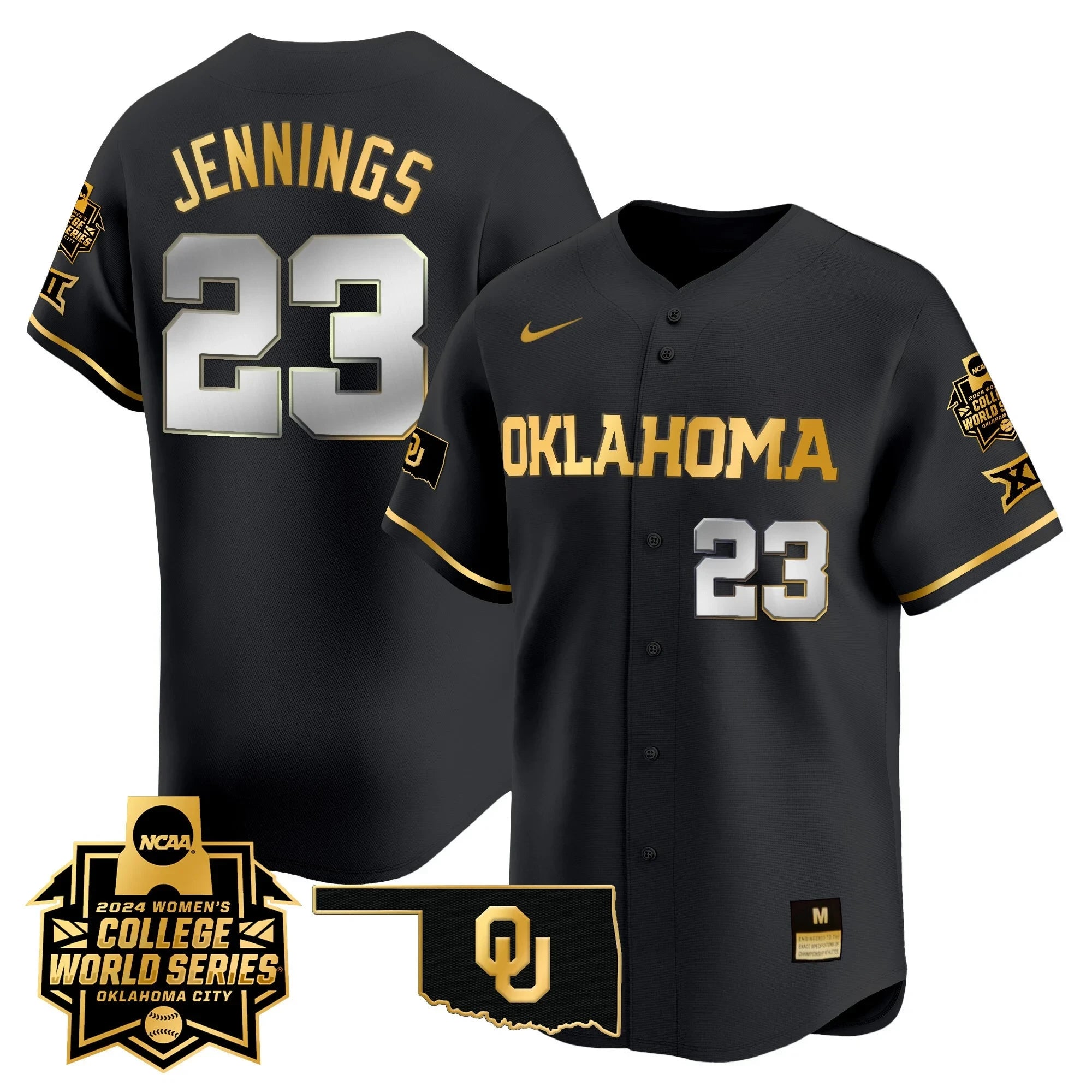 Men's size - Oklahoma Women's College World Series Champions Vapor Premier Limited Jersey - All Stitched