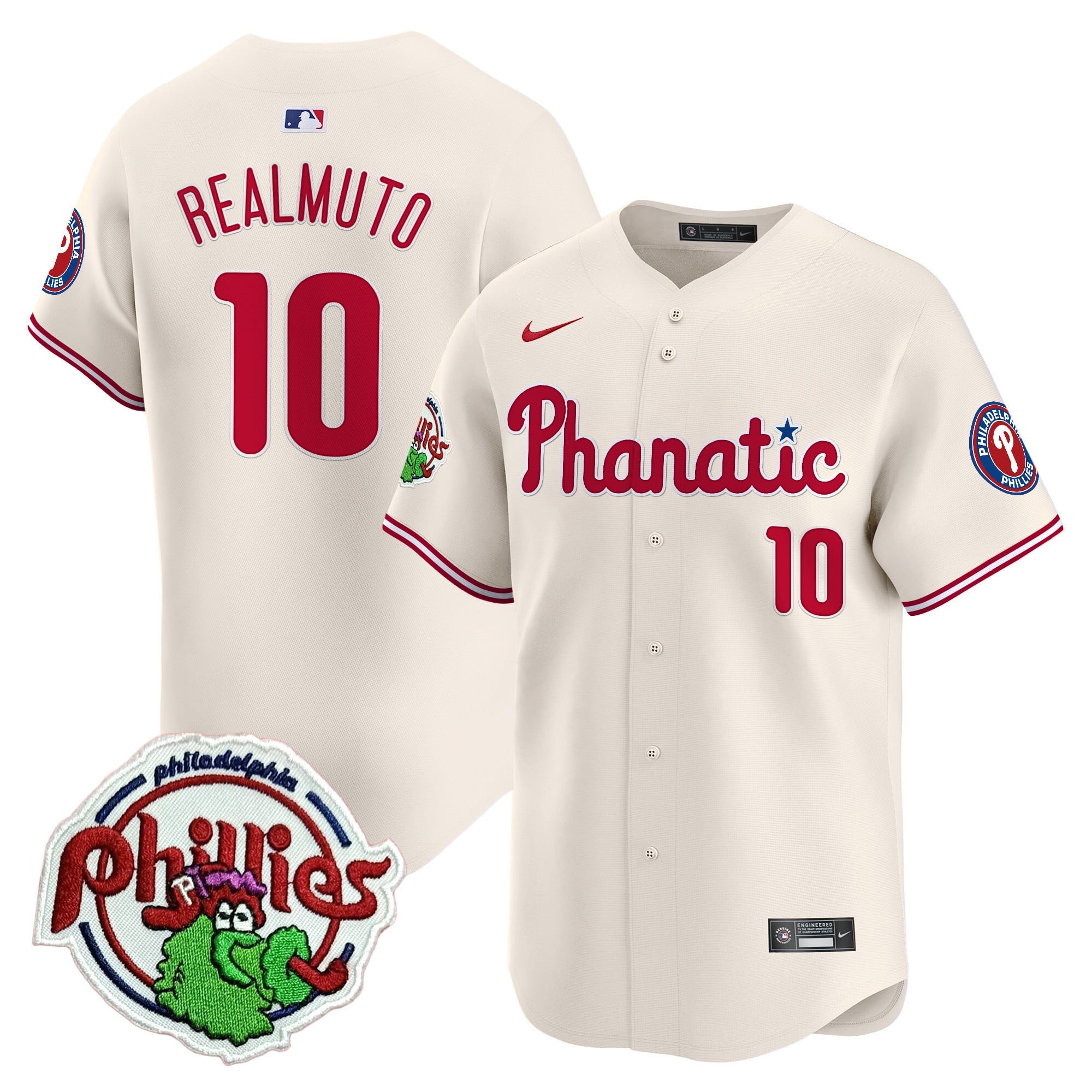Men's Phillies Phanatic Patch Vapor Premier Limited Jersey - All Stitched