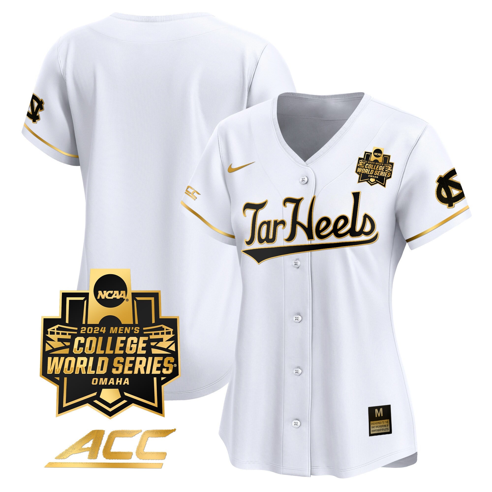 Women's North Carolina Tar Heels 2024 College World Series Vapor Premier Limited Jersey - All Stitched