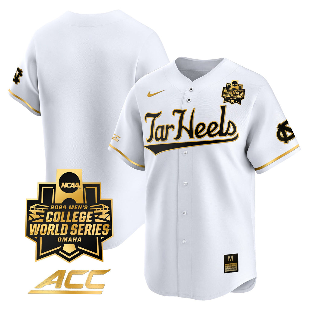Men's North Carolina Tar Heels 2024 College World Series Vapor Premier Limited Jersey - All Stitched