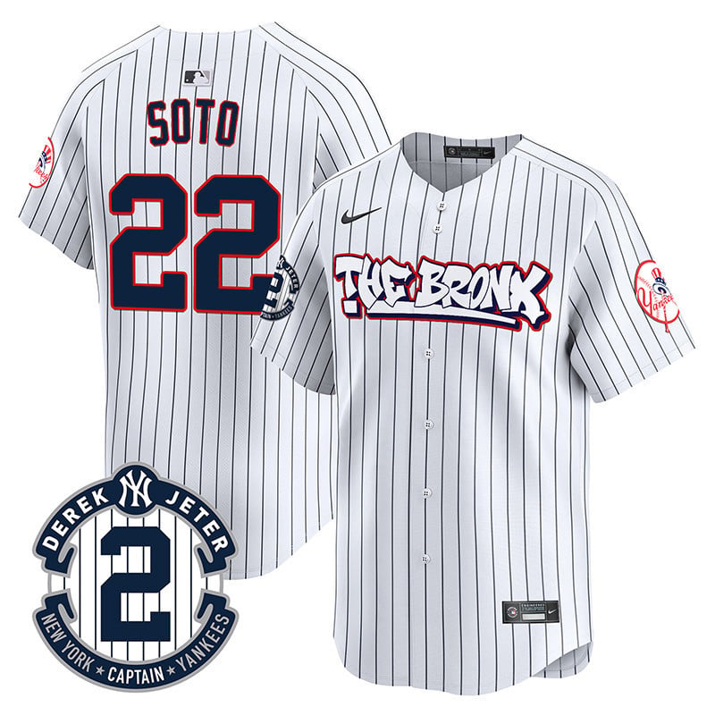 Men's New York Yankees The Bronx Graffiti Vapor Premier Limited Jersey V2 - All Stitched