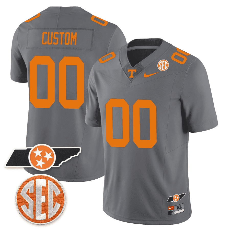 Tennessee Volunteers Checkerboard & Alternate Custom Jersey - All Stitched
