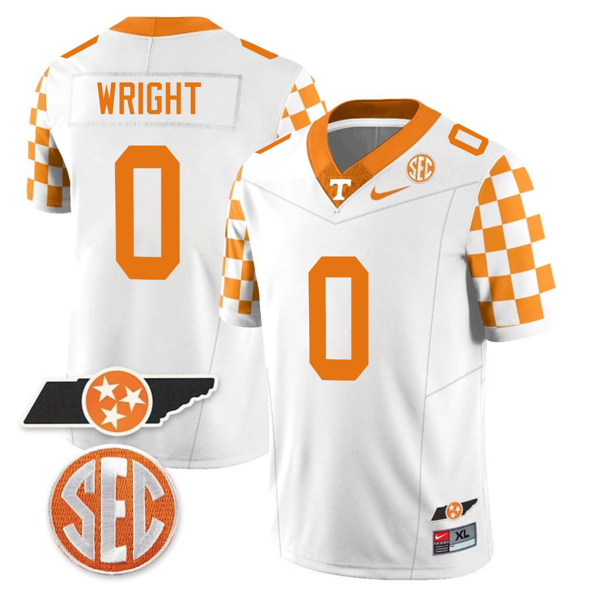 Men's Tennessee Volunteers Checkerboard & Alternate Jersey - Stitched