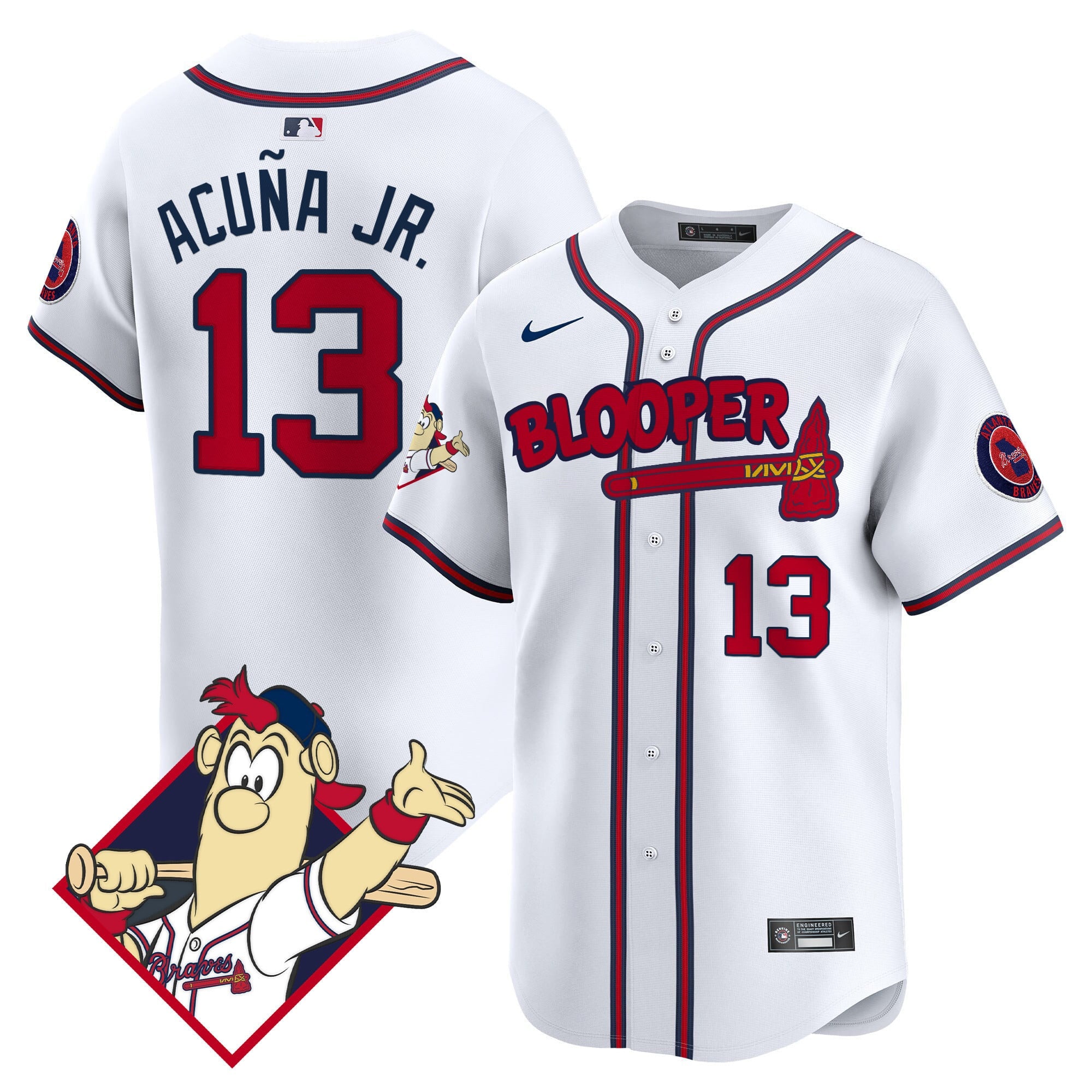 Men's Atlanta Braves Blooper Vapor Premier Limited Jersey - All Stitched