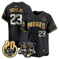 Men's Padres Tony Gwynn & Petco Park 20th Patch Vapor Premier Limited Jersey - All Stitched