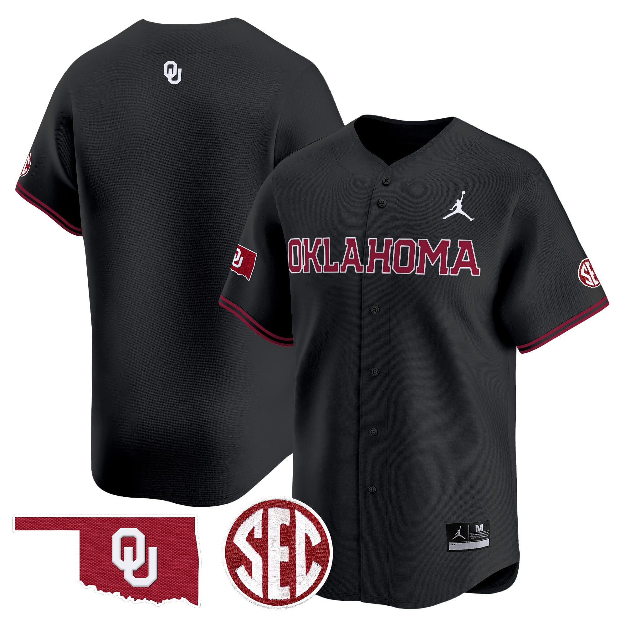 Men's Oklahoma Sooners 2024 Vapor Premier Limited Jersey - SEC Patch - All Stitched