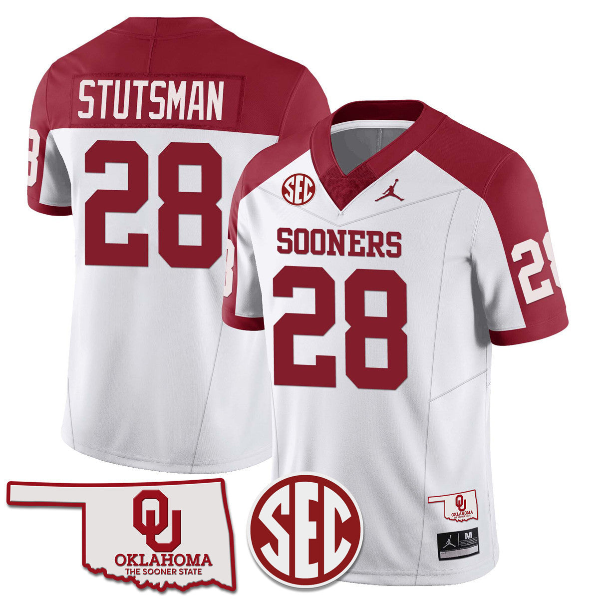 Men's Oklahoma Sooners 2024 SEC Patch Vapor Premier Limited Jersey - All Stitched