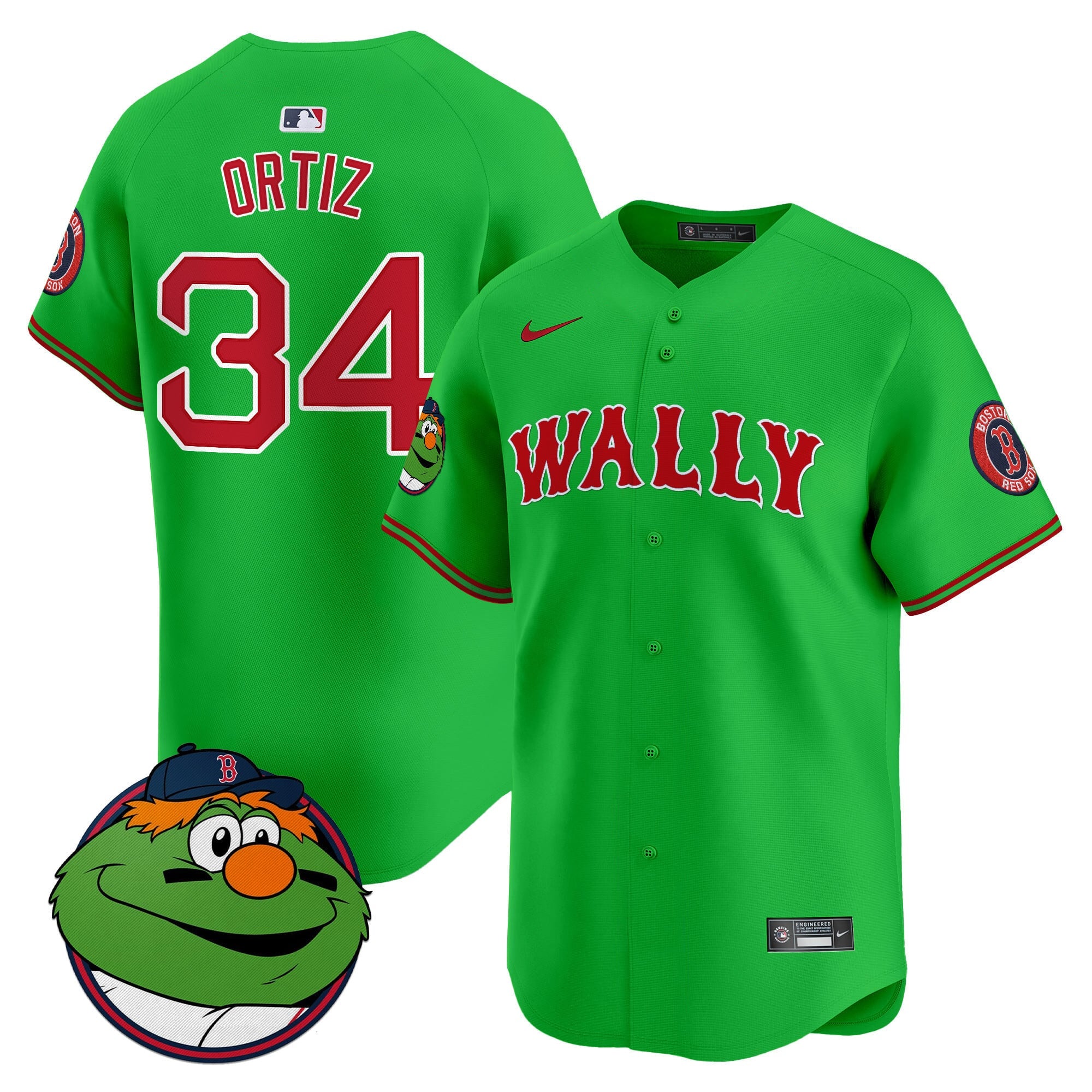 Men's Boston Red Sox Wally Vapor Premier Limited Jersey - All Stitched