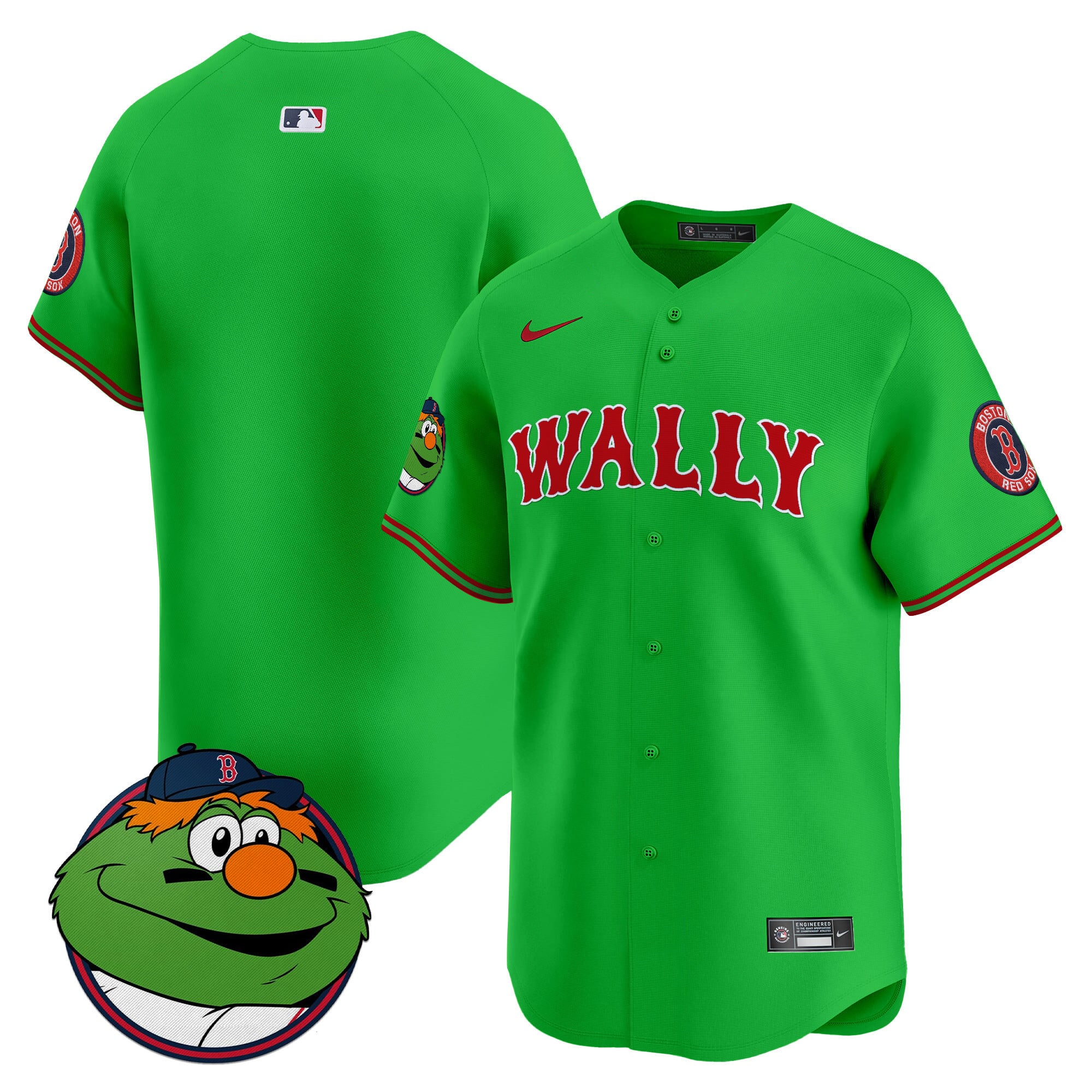 Men's Boston Red Sox Wally Vapor Premier Limited Jersey - All Stitched