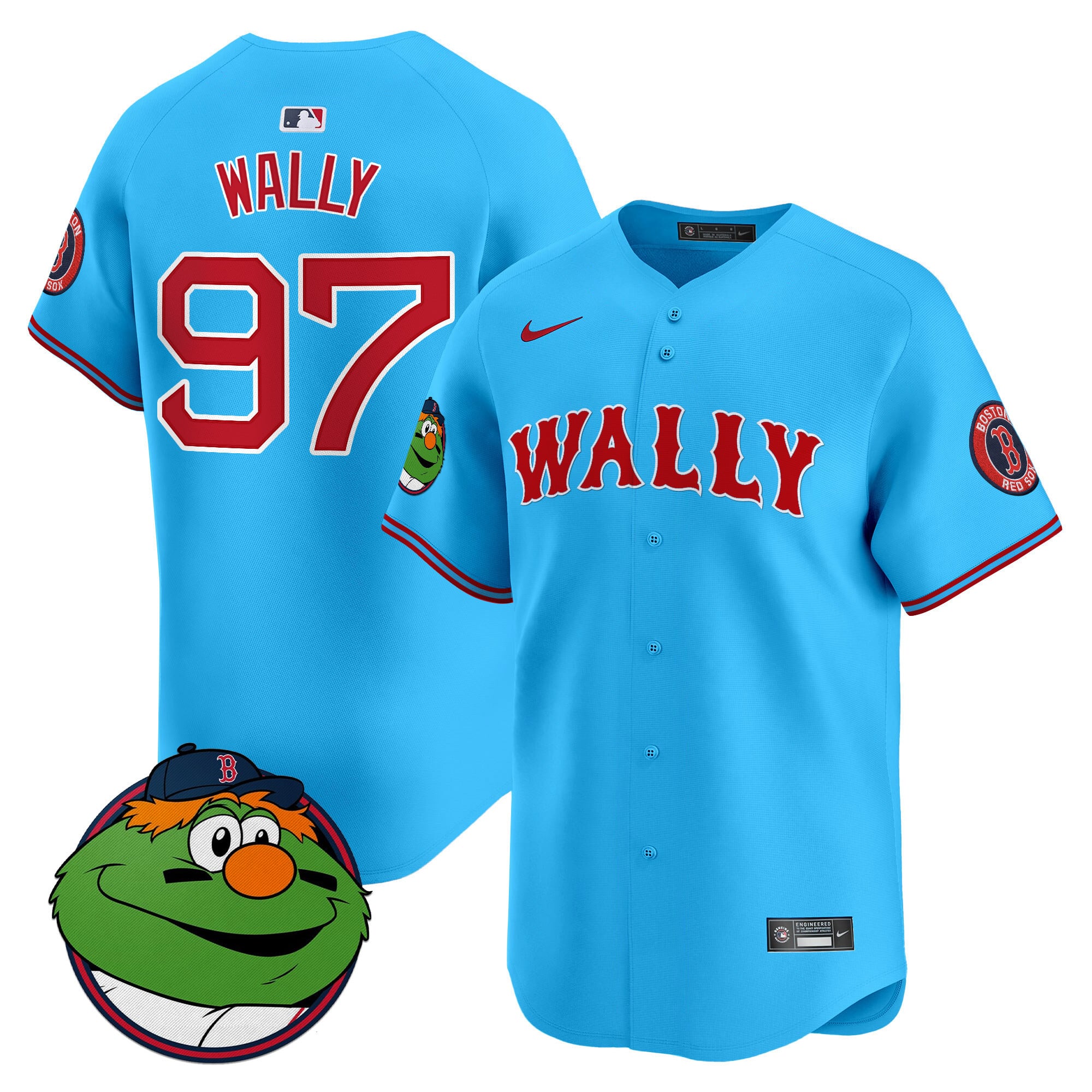 Men's Boston Red Sox Wally Vapor Premier Limited Jersey - All Stitched