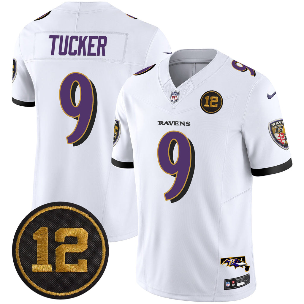 Men's Ravens Jacoby Jones Patch Vapor Limited Jersey - All Stitched