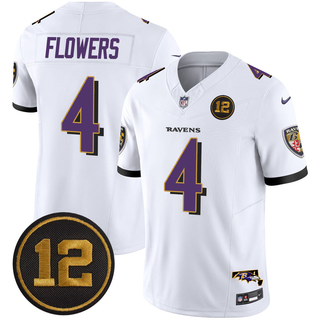Men's Ravens Jacoby Jones Patch Vapor Limited Jersey - All Stitched