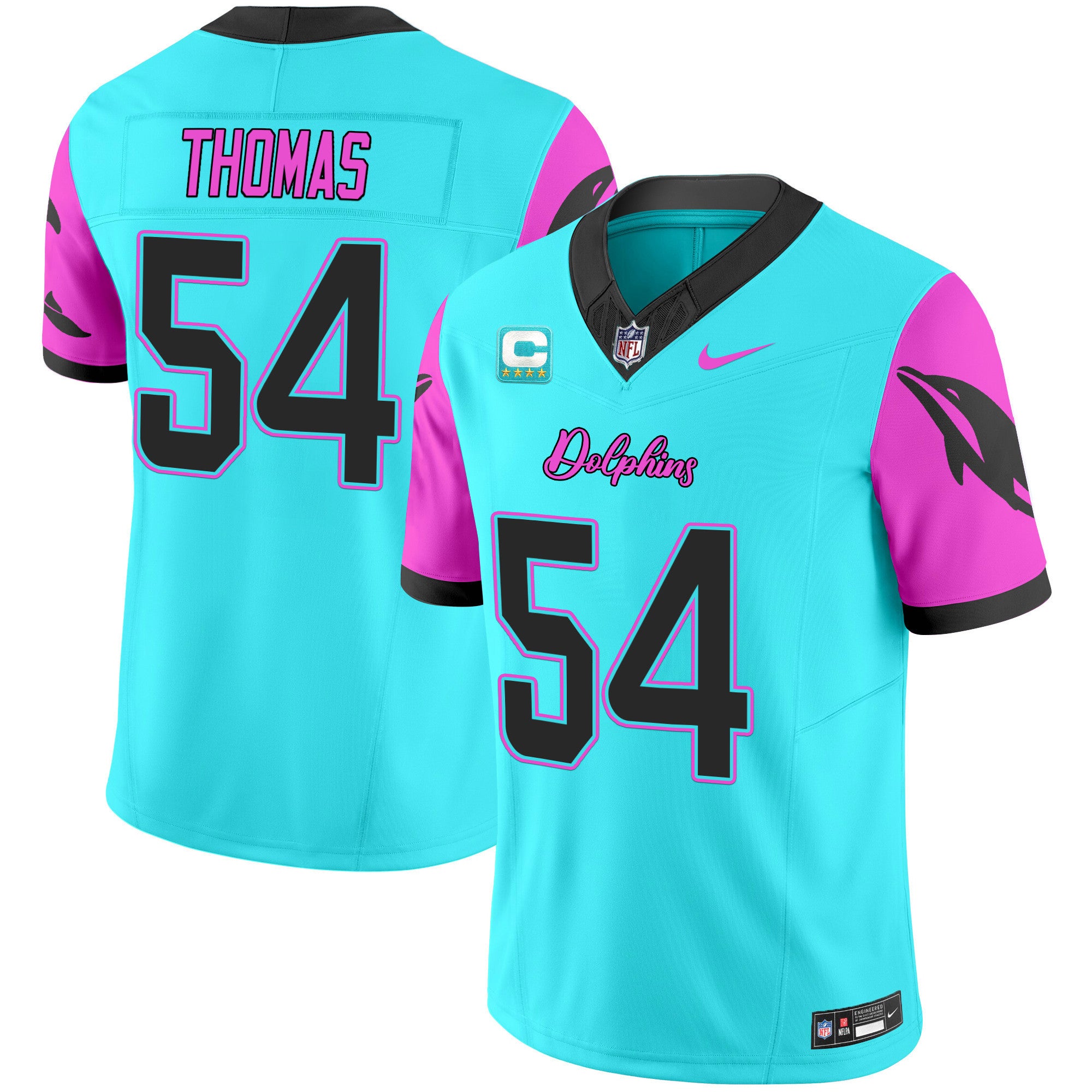 Men's Dolphins Miami Vice Vapor Limited Jersey - All Stitched
