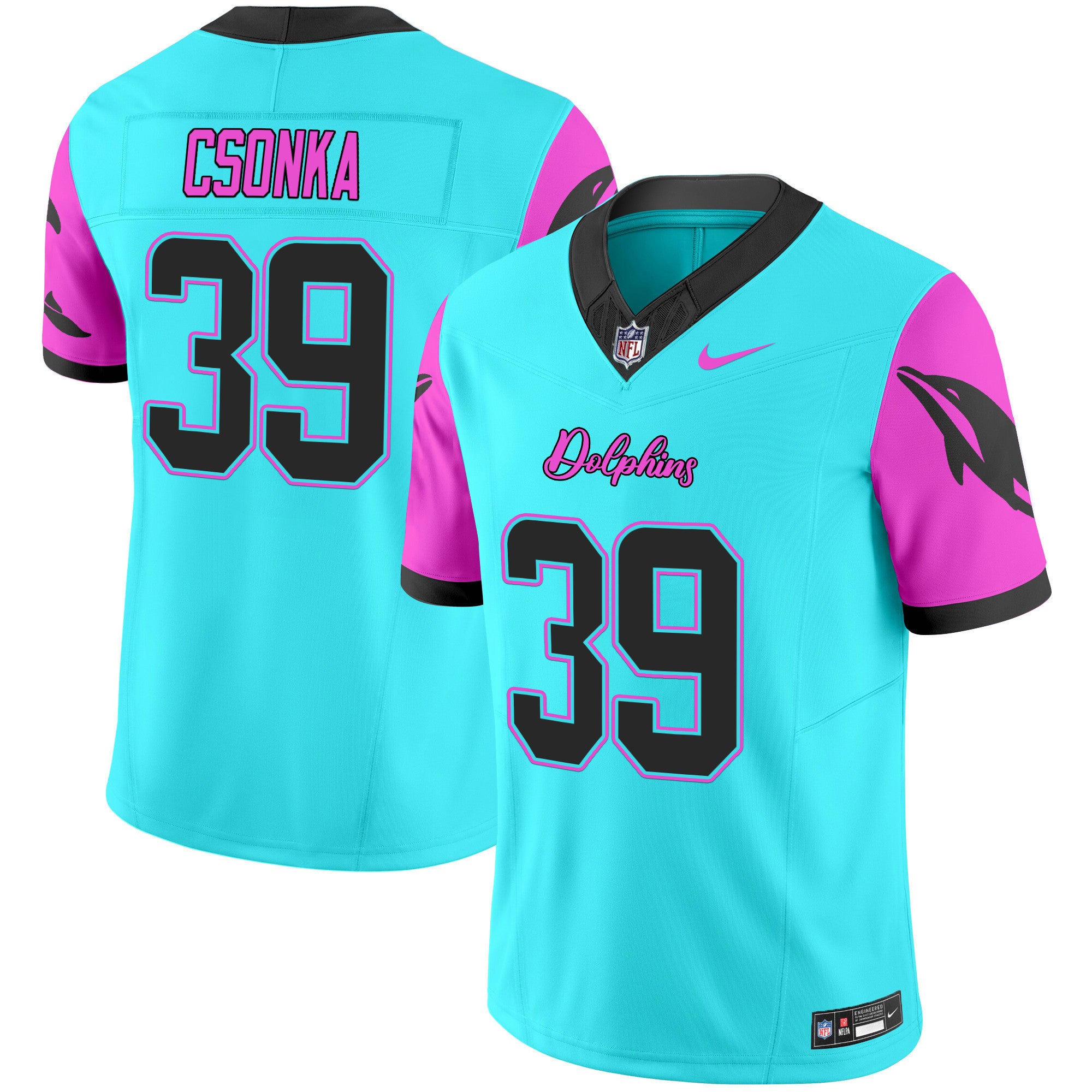 Men's Dolphins Miami Vice Vapor Limited Jersey - All Stitched