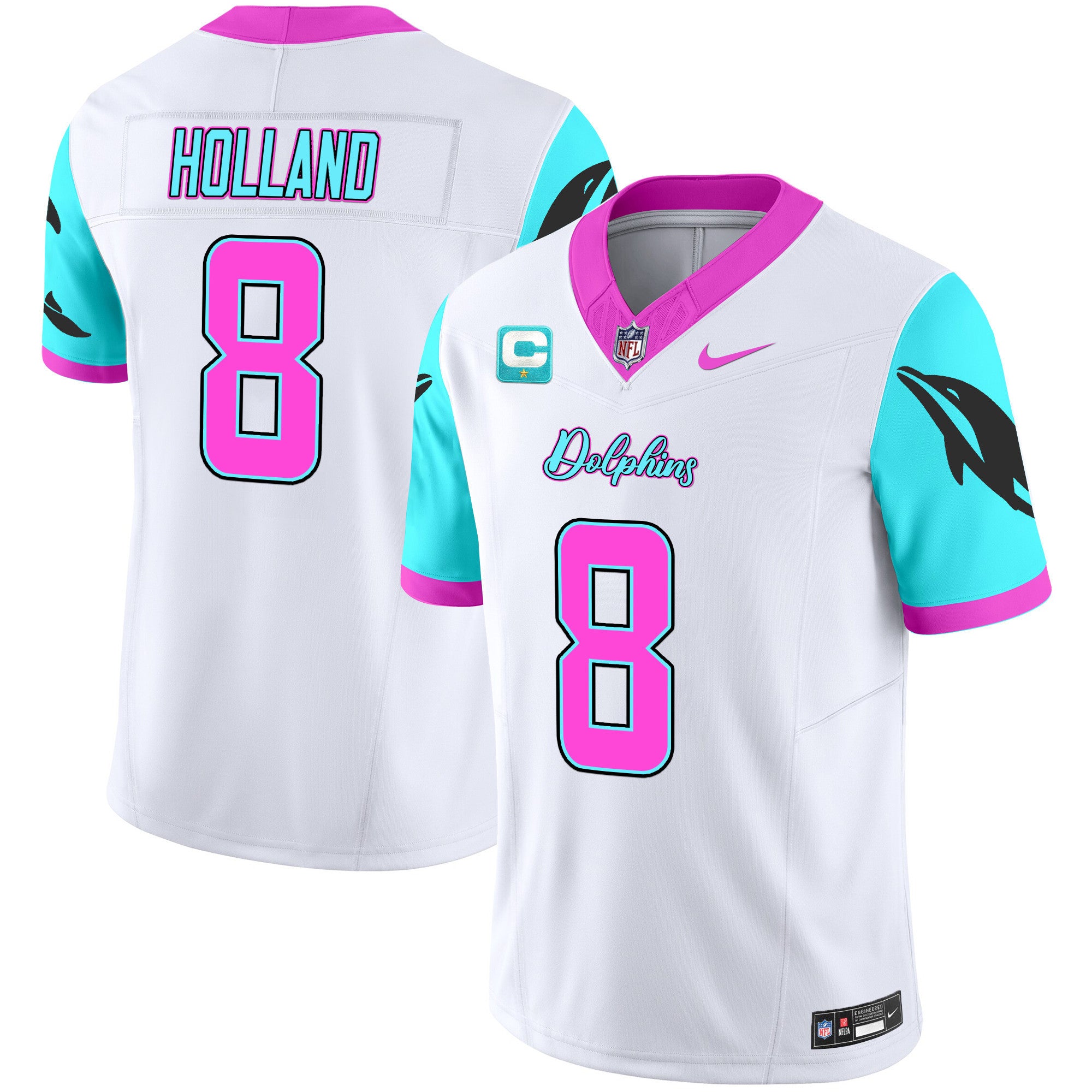 Men's Dolphins Miami Vice Vapor Limited Jersey - All Stitched