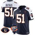 Men's Bears Throwback Illinois Patch Vapor Jersey - All Stitched