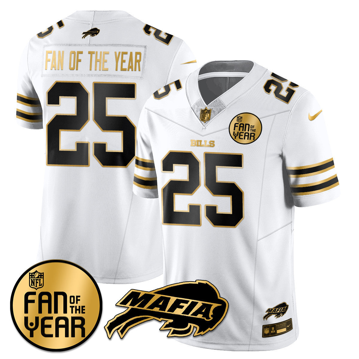 Women's Buffalo Bills "Fan Of The Year" Jersey - All Stitched