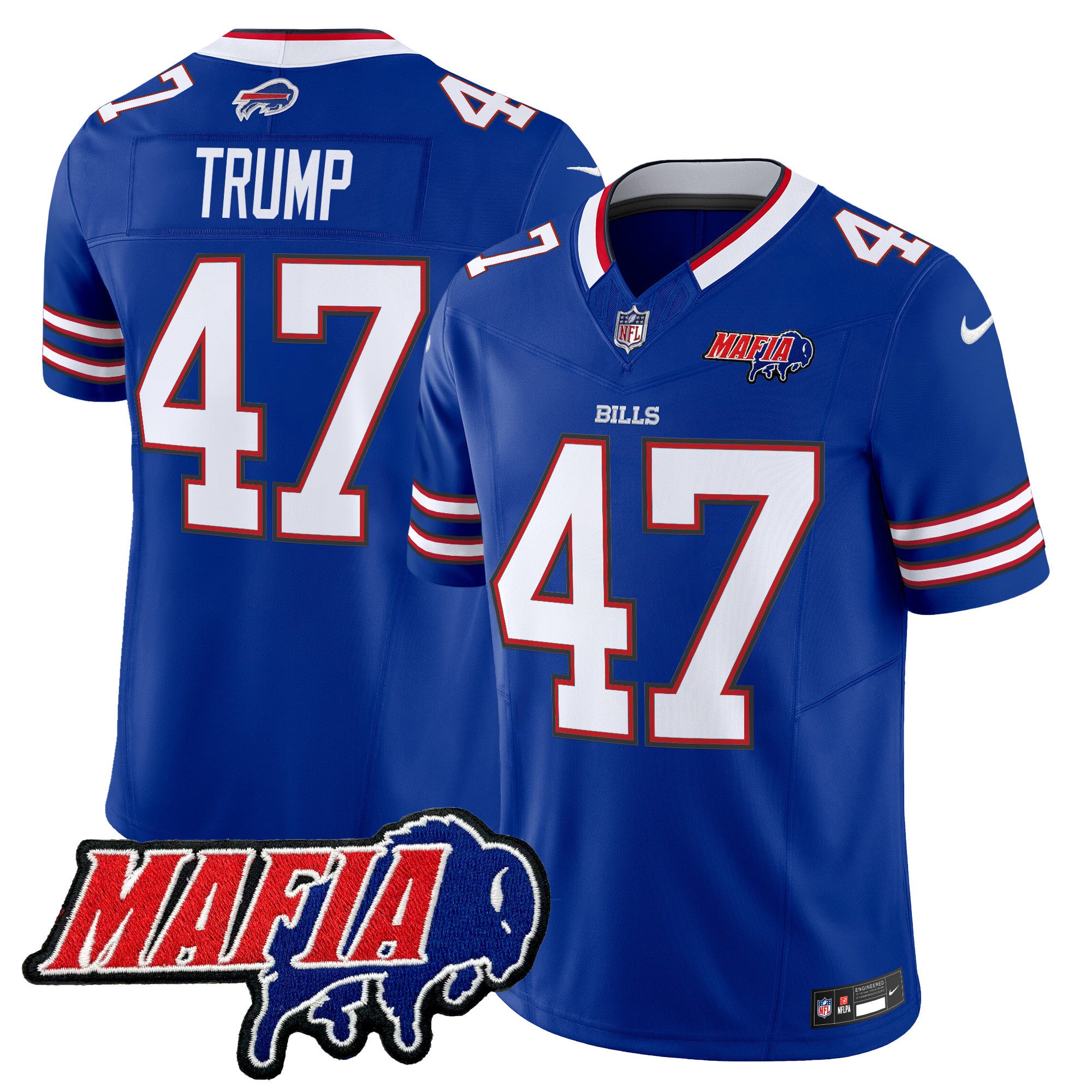 Men's Buffalo Bills 2024 Bills Mafia Patch Vapor Limited Jersey - All Stitched