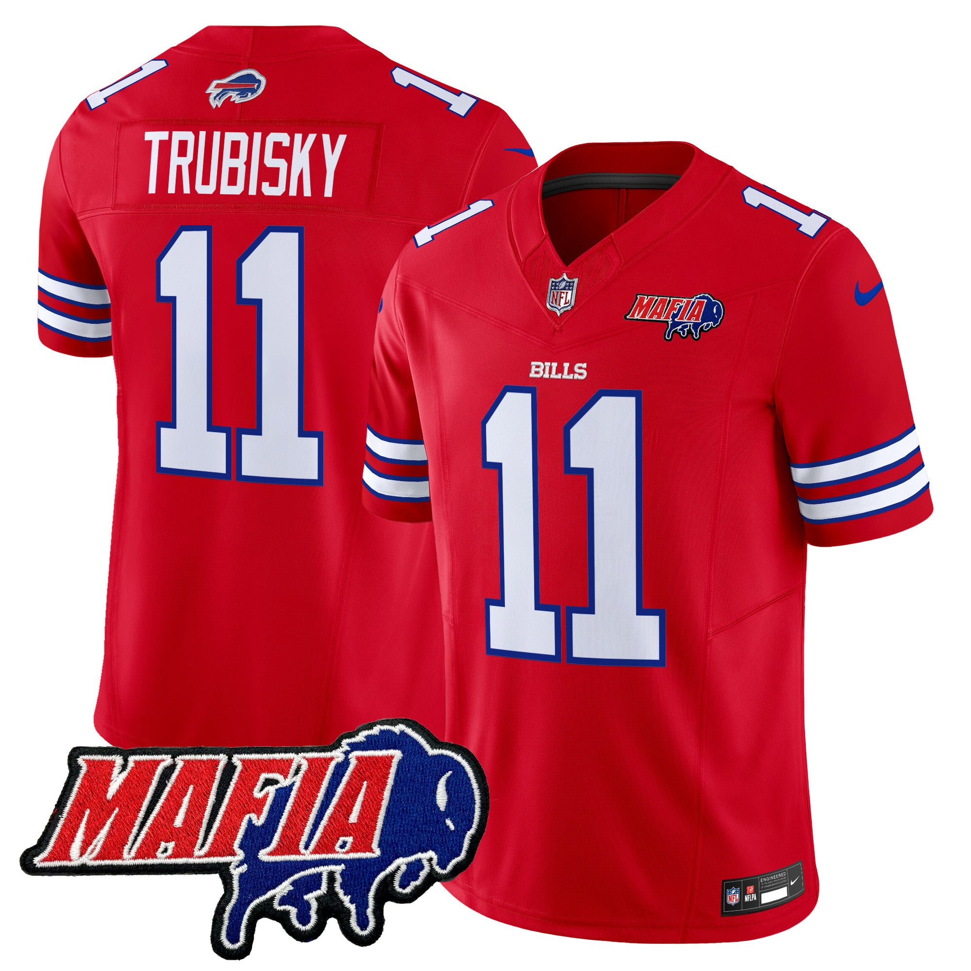 Men's Buffalo Bills 2024 Bills Mafia Patch Vapor Limited Jersey - All Stitched
