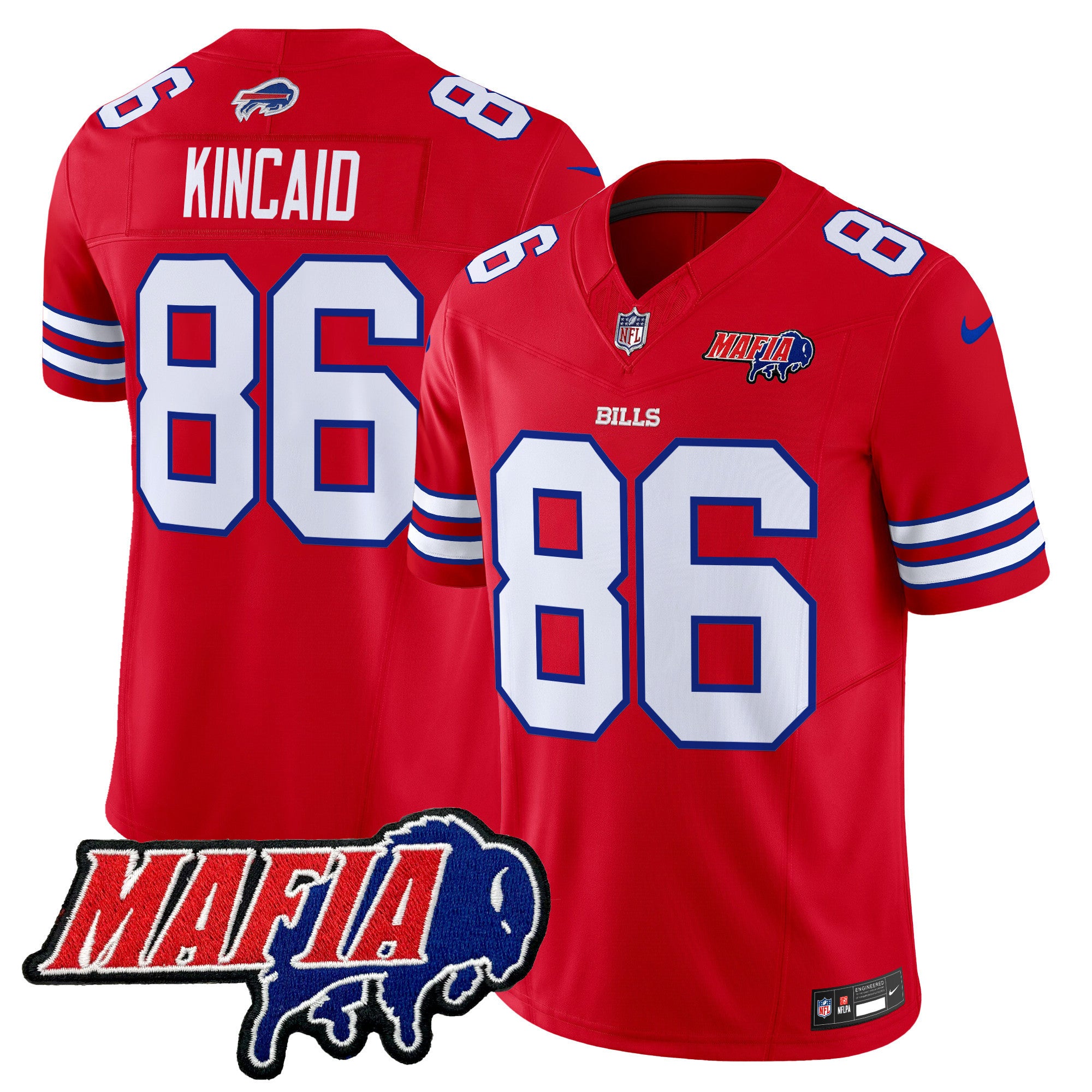 Men's Buffalo Bills 2024 Bills Mafia Patch Vapor Limited Jersey - All Stitched