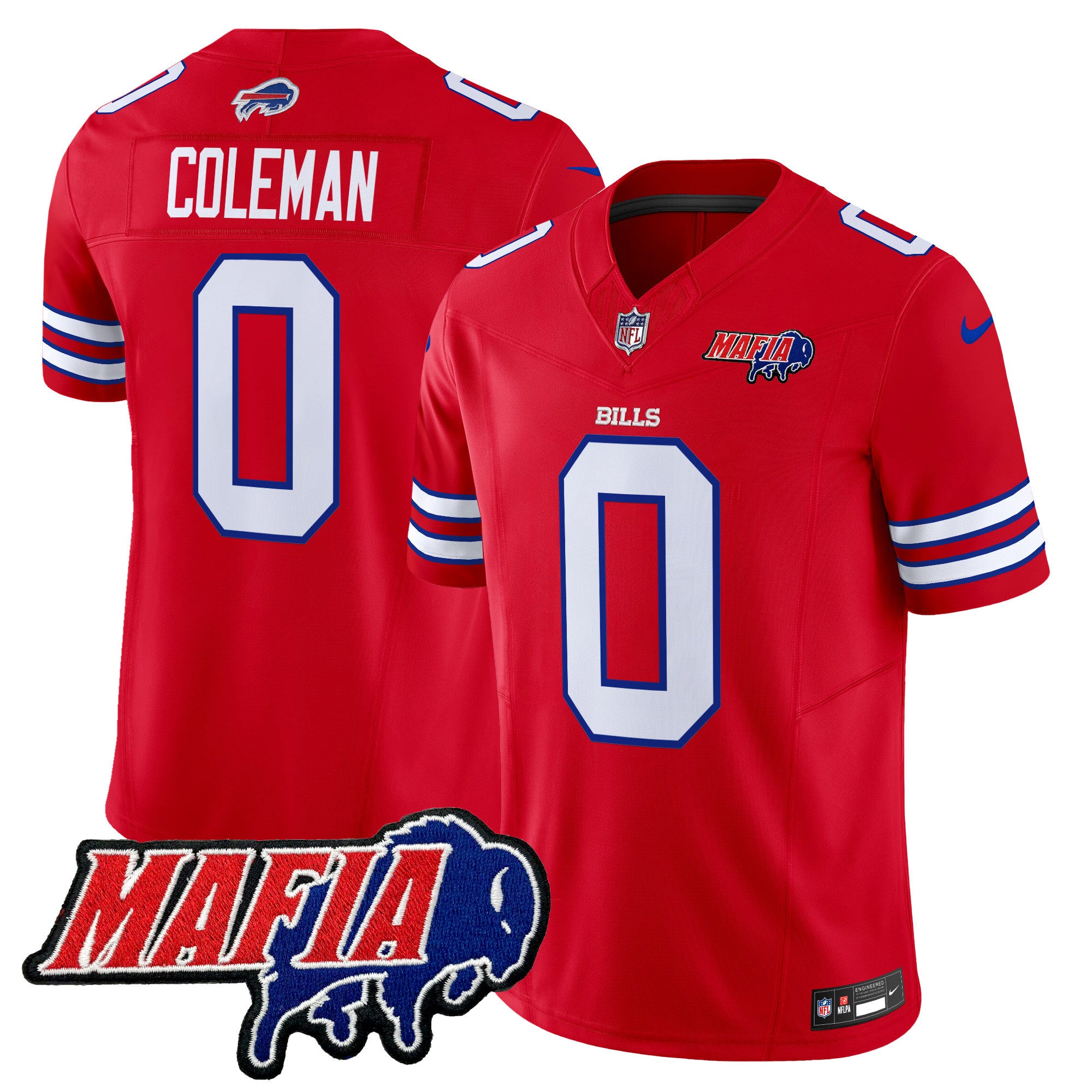 Men's Buffalo Bills 2024 Bills Mafia Patch Vapor Limited Jersey - All Stitched