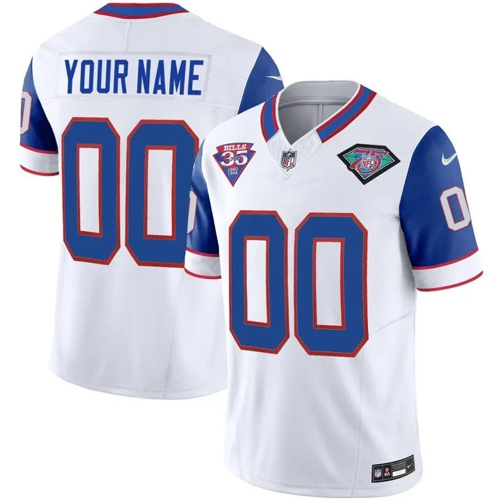 Buffalo Bills 1994 Throwback Vapor Custom Jersey - All Stitched