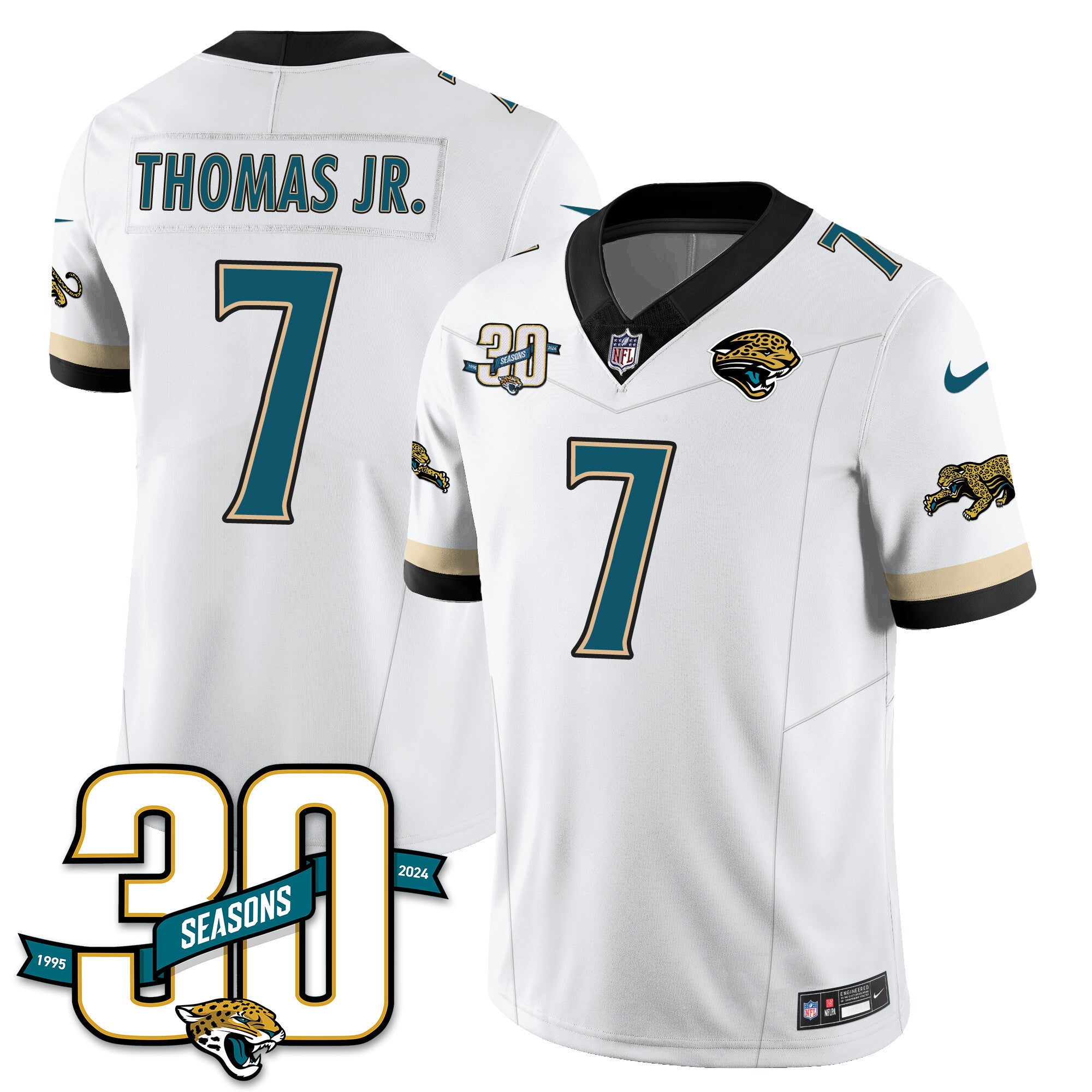 Men's Jacksonville Jaguars 1990s Throwback Uniforms - All Stitched