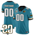 Custom Name/Gender Jacksonville Jaguars 1990s Throwback Uniforms - All Stitched
