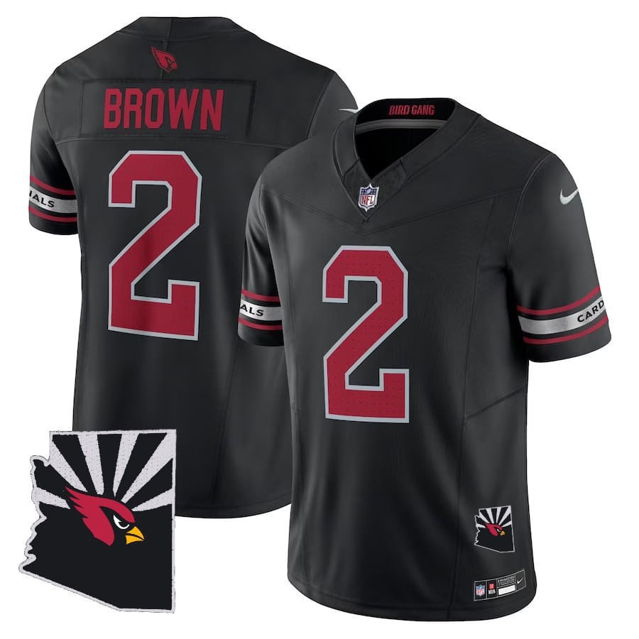 Men's Arizona Cardinals Black Vapor F.U.S.E. Limited Jersey - Arizona Map