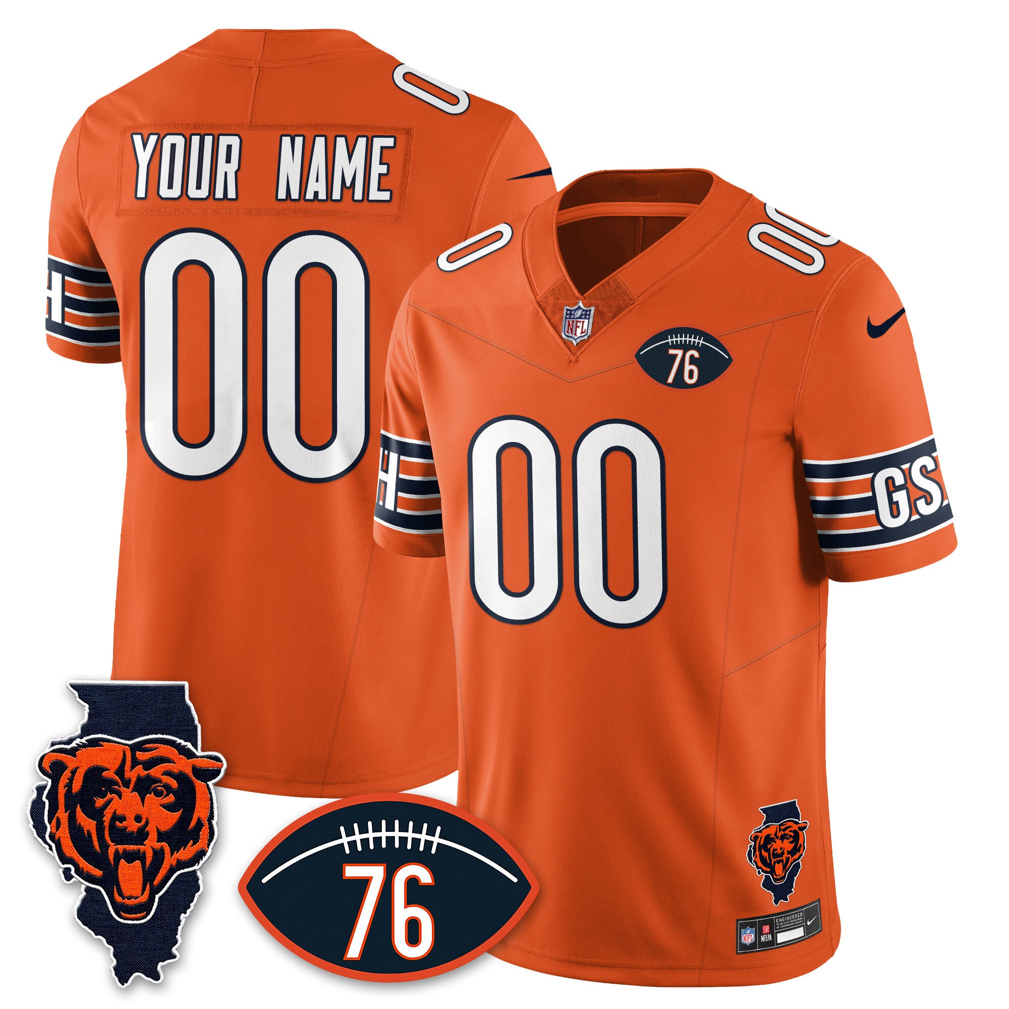 Women's Chicago Bears Honor Steve McMichael Jersey - All Stitched