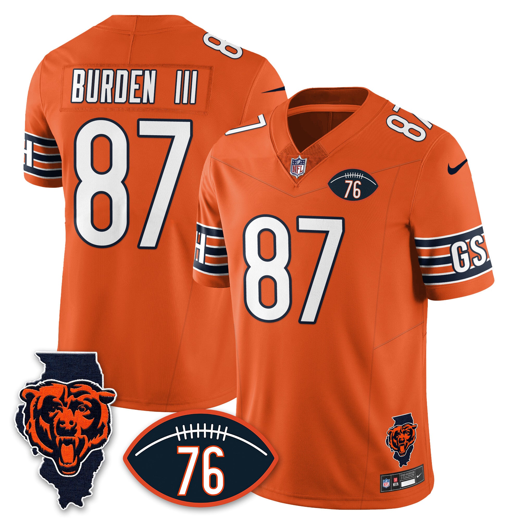 Women's Chicago Bears Honor Steve McMichael Jersey - All Stitched