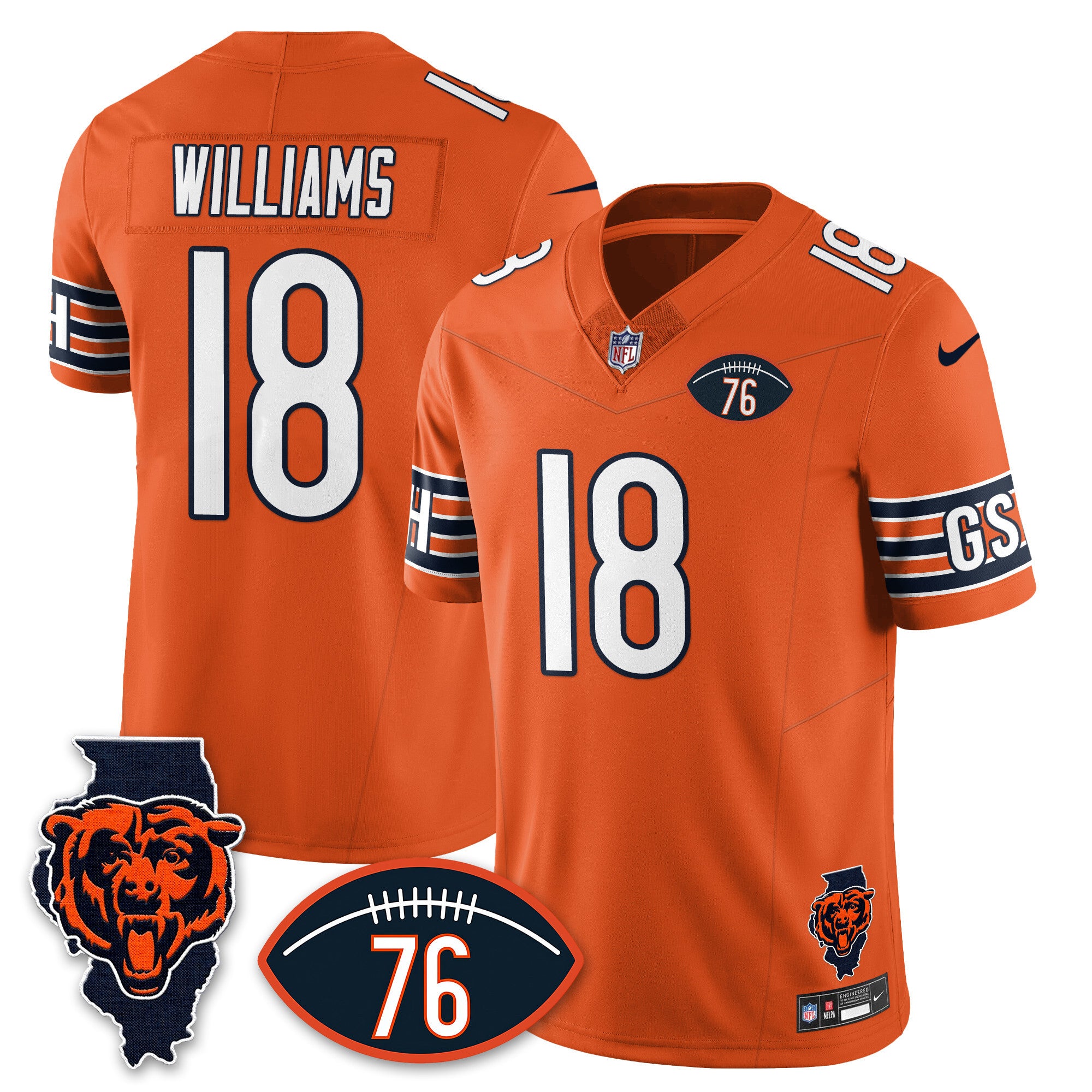 Women's Chicago Bears Honor Steve McMichael Jersey - All Stitched