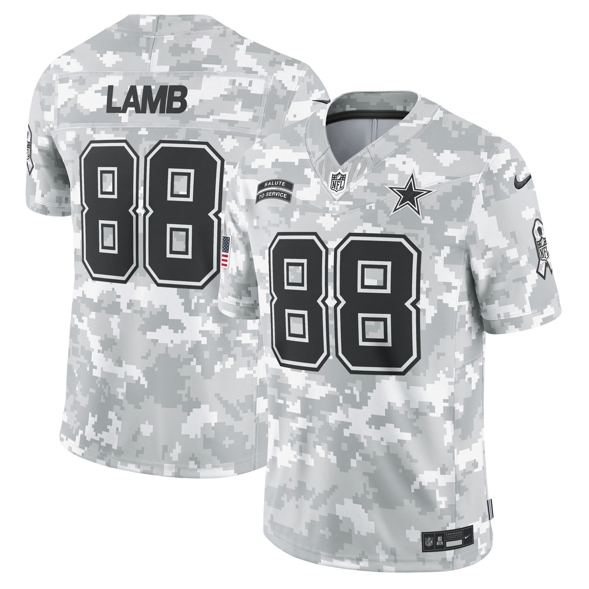 Dallas Cowboys 2024 Salute to Service Vapor Limited Jersey - Arctic Camo