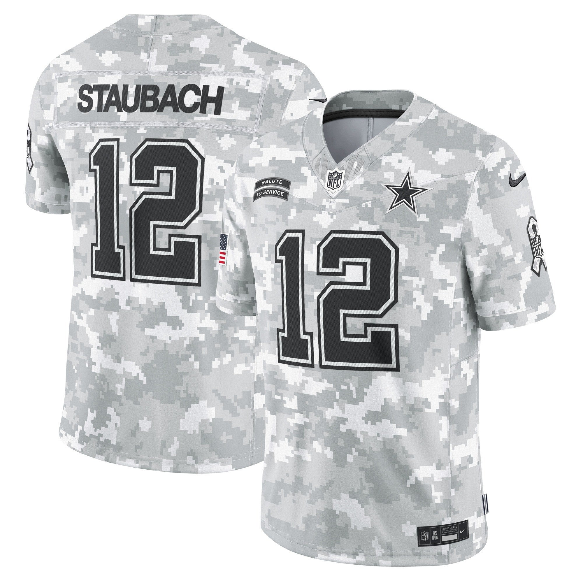 Dallas Cowboys 2024 Salute to Service Vapor Limited Jersey - Arctic Camo
