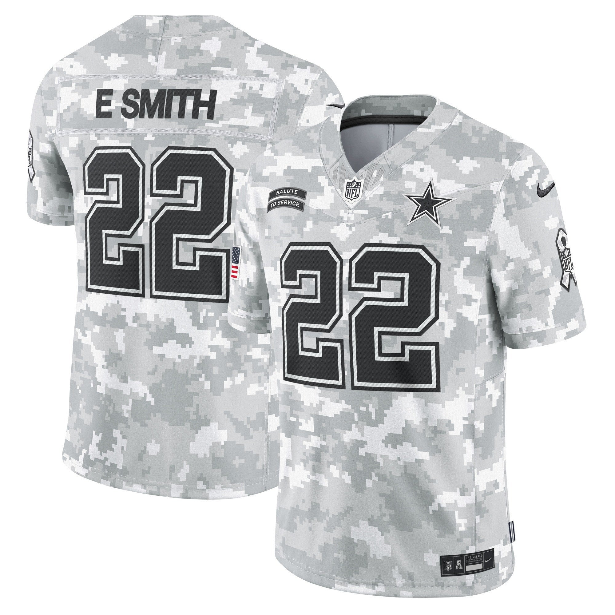 Dallas Cowboys 2024 Salute to Service Vapor Limited Jersey - Arctic Camo