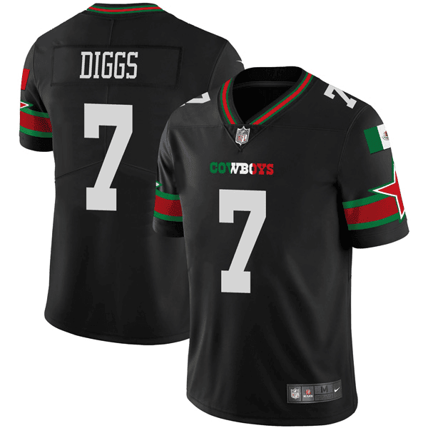 Dallas Cowboys Black Mexican Vapor Limited Jersey - All Stitched