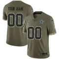 Custom Dallas Cowboys Salute To Service Jersey – All Stitched
