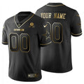 Dallas Cowboys Custom Name and Number Black Gold Jersey – All Stitched