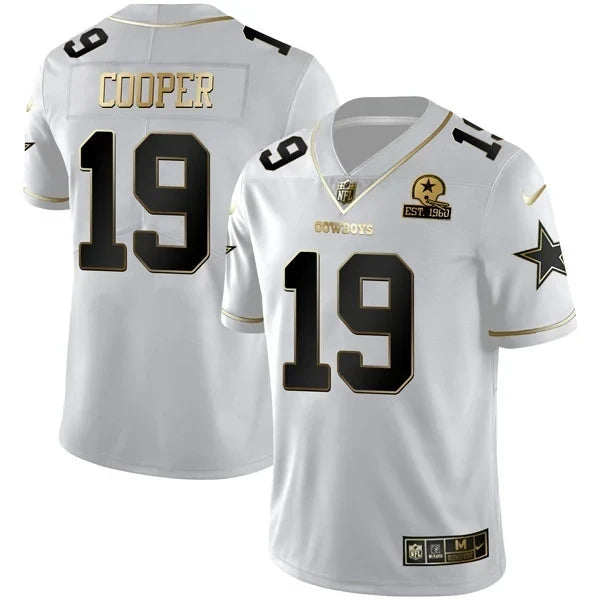 Dallas Cowboys White Gold Jersey EST 1960 Patch - All Stitched