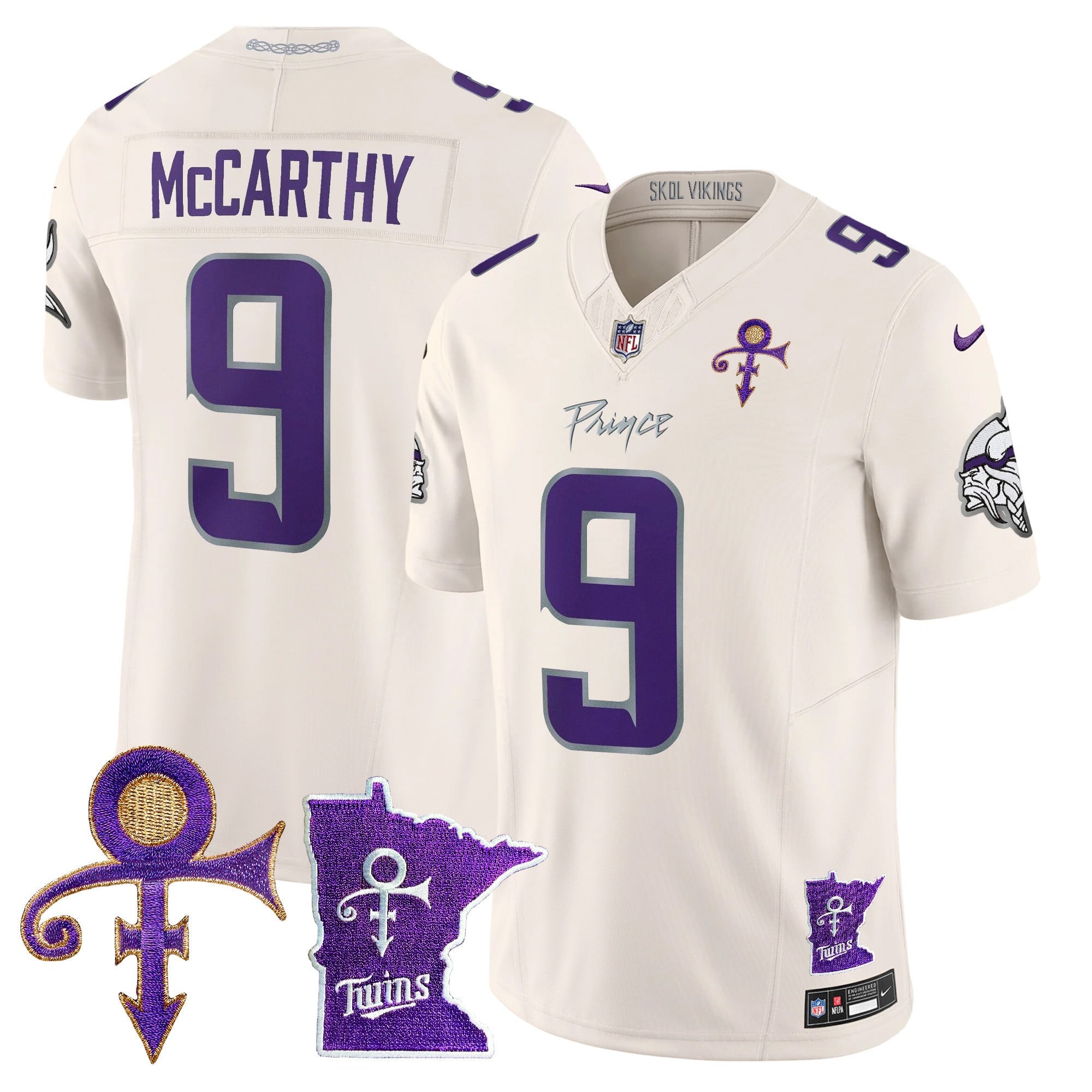 Men's Minnesota Vikings 2024 Prince Vapor Limited Jersey V2 - All Stitched