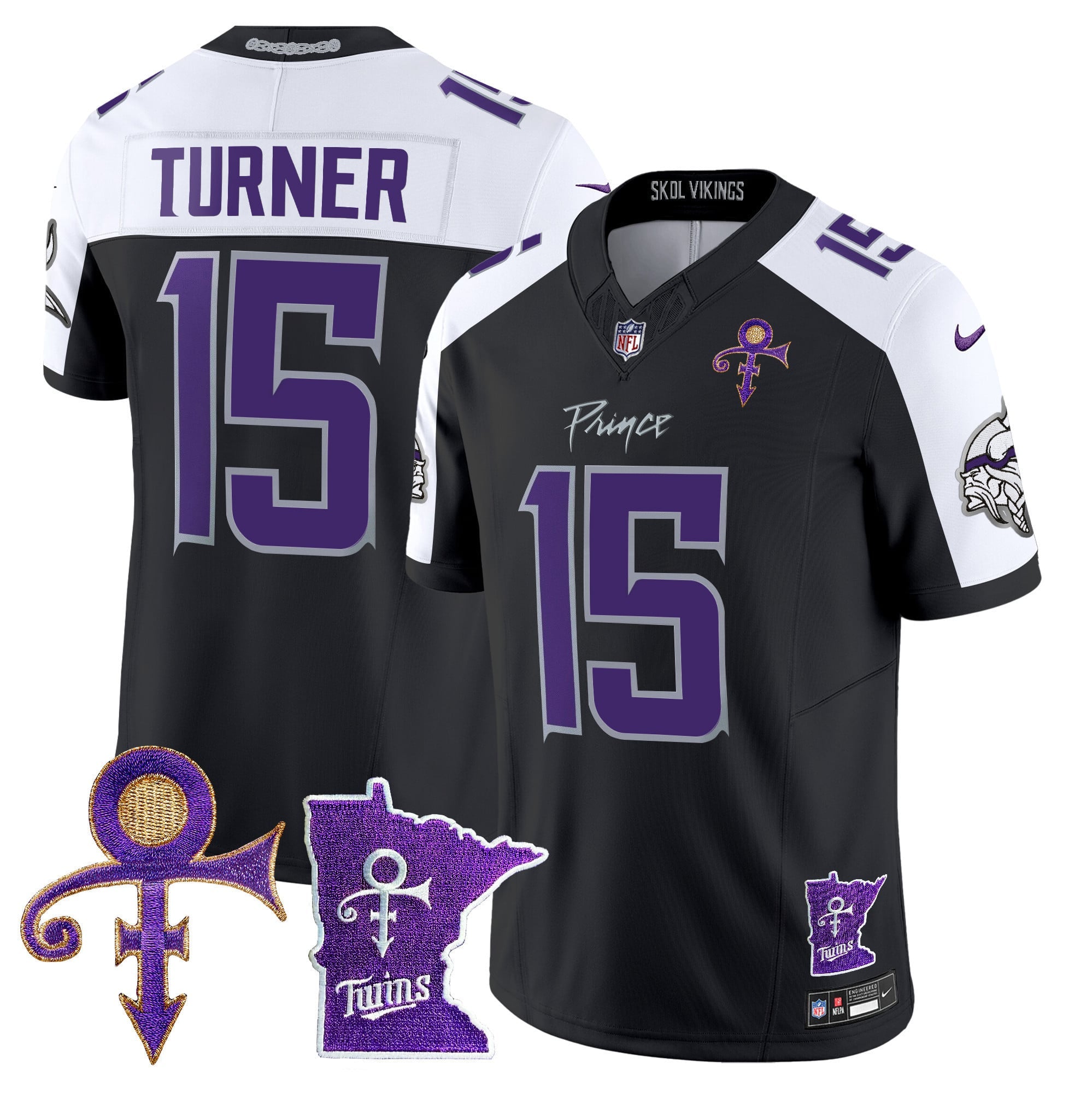 Men's Minnesota Vikings 2024 Prince Vapor Limited Jersey V2 - All Stitched