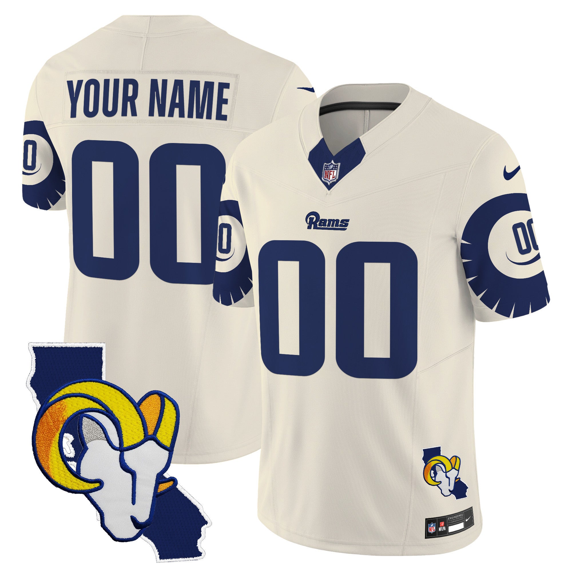 Custom Gender/Name Rams Special Vapor Limited Jersey V2 - All Stitched