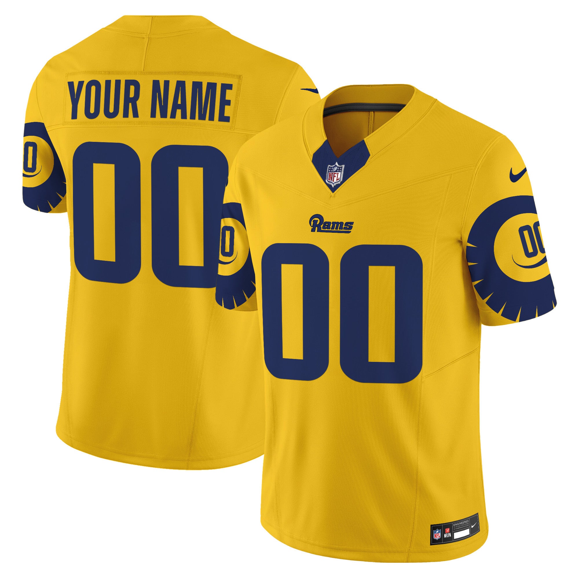 Custom Gender/Name Rams Special Vapor Limited Jersey - All Stitched