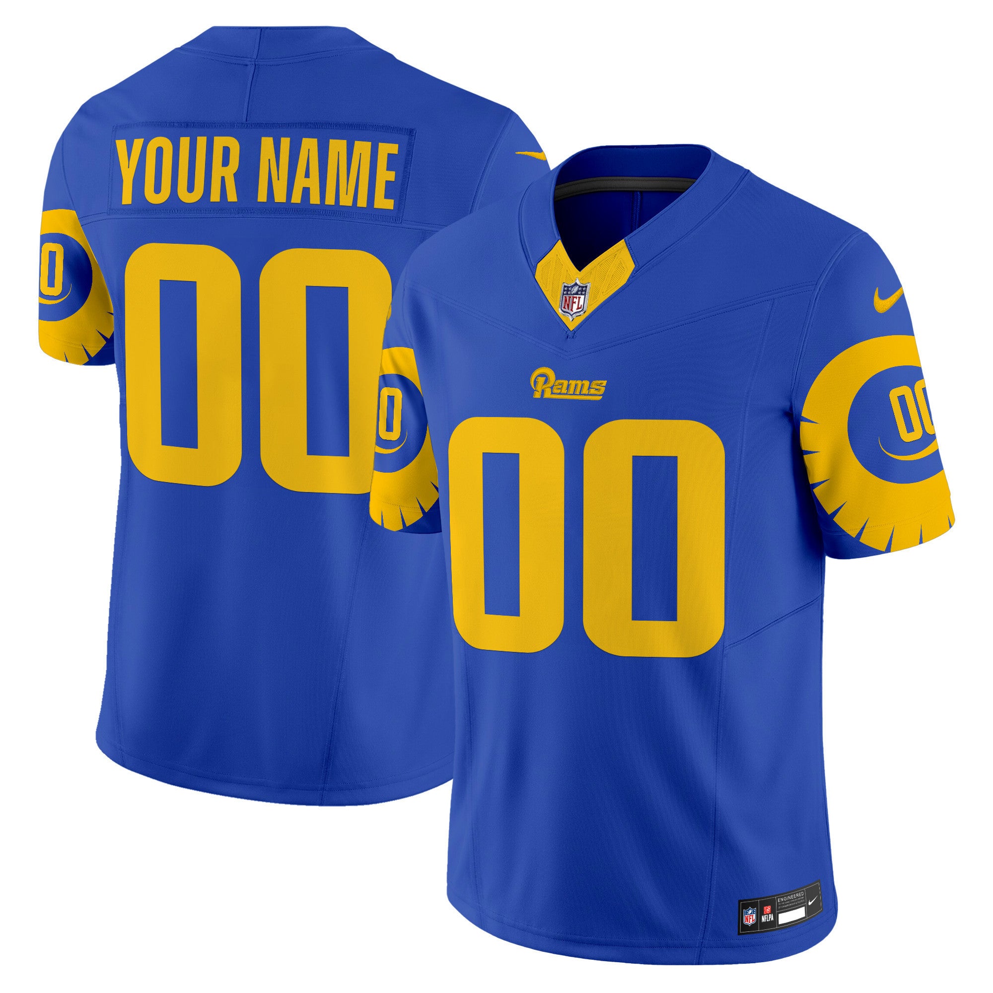 Custom Gender/Name Rams Special Vapor Limited Jersey - All Stitched
