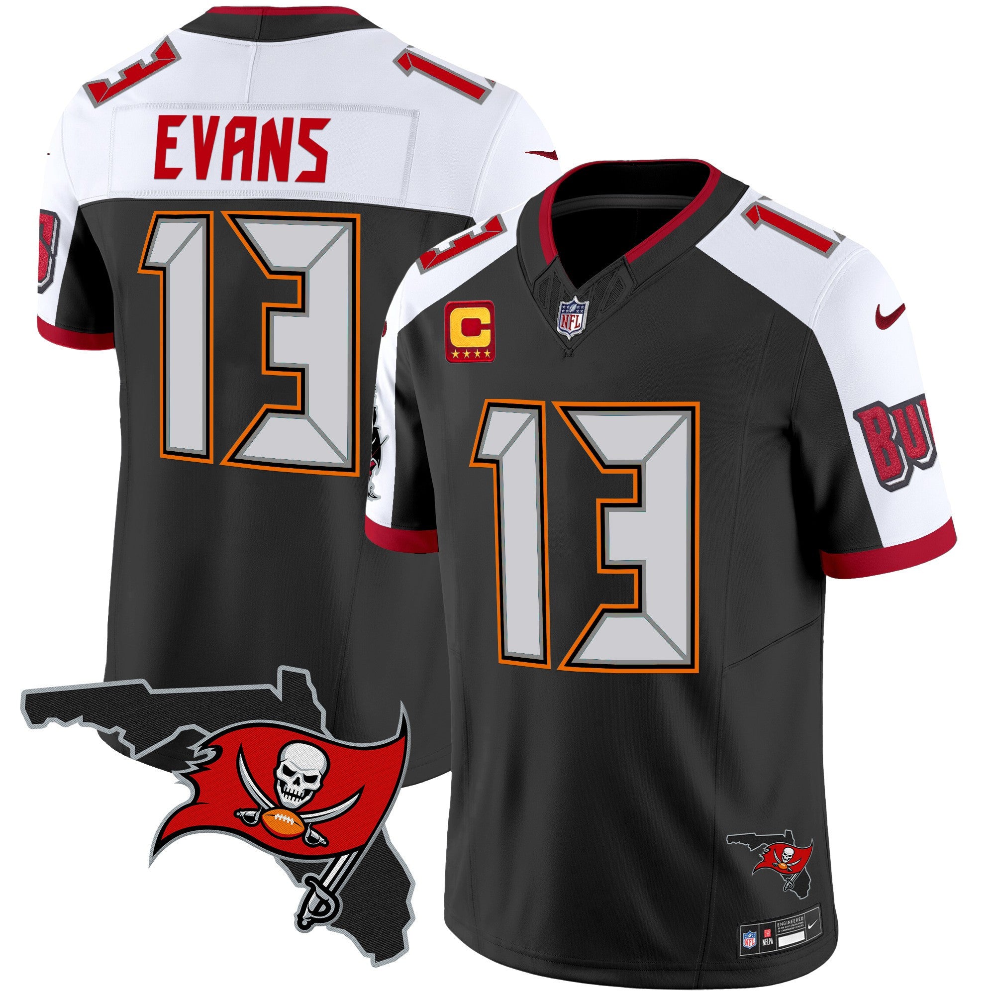 Men's Buccaneers Florida Patch Vapor Limited Jersey V2 - All Stitched