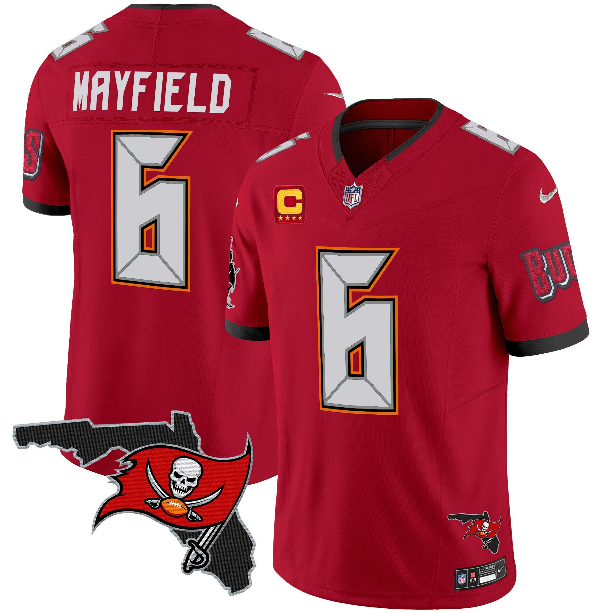 Men's Buccaneers Florida Patch Vapor Limited Jersey V2 - All Stitched
