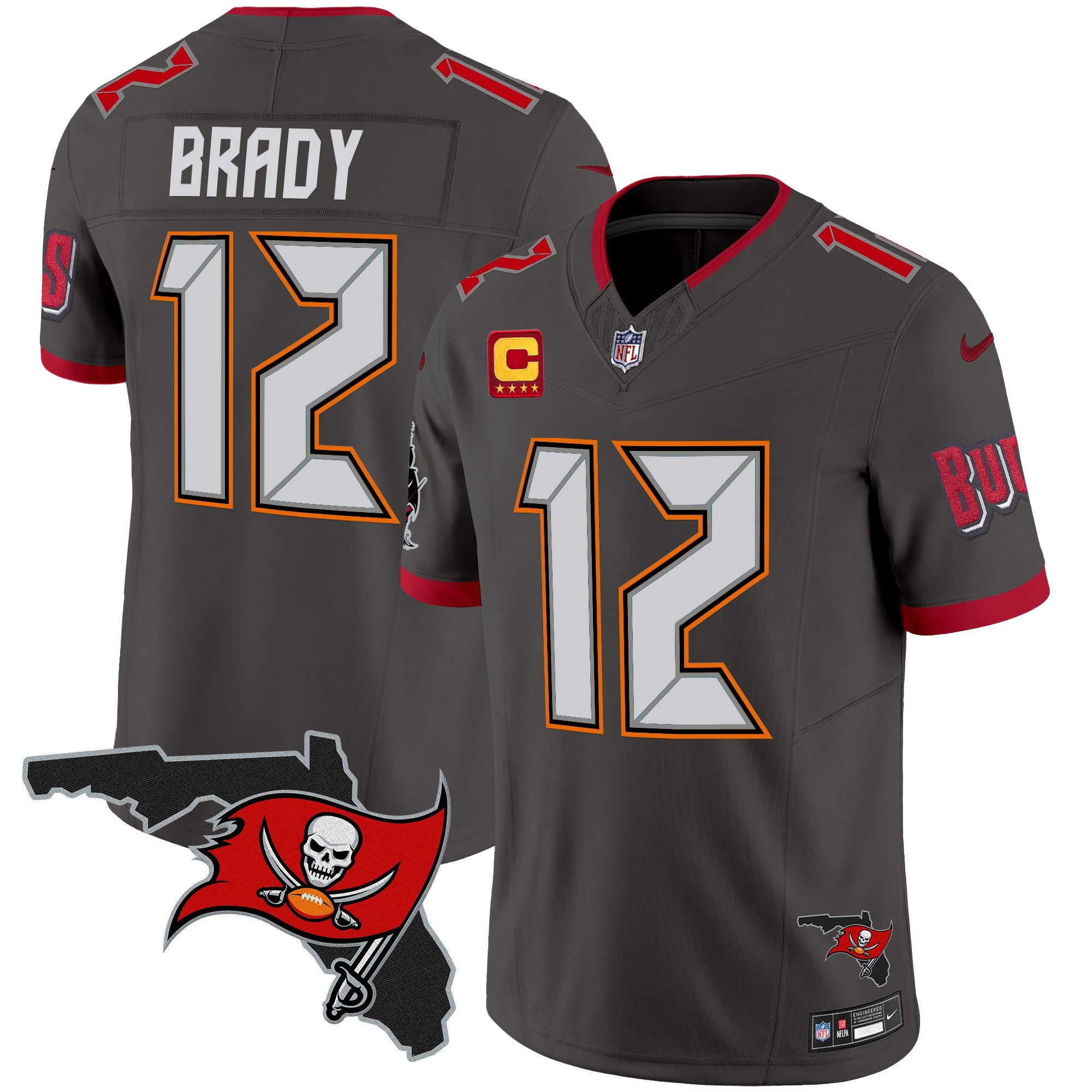 Men's Buccaneers Florida Patch Vapor Limited Jersey V2 - All Stitched
